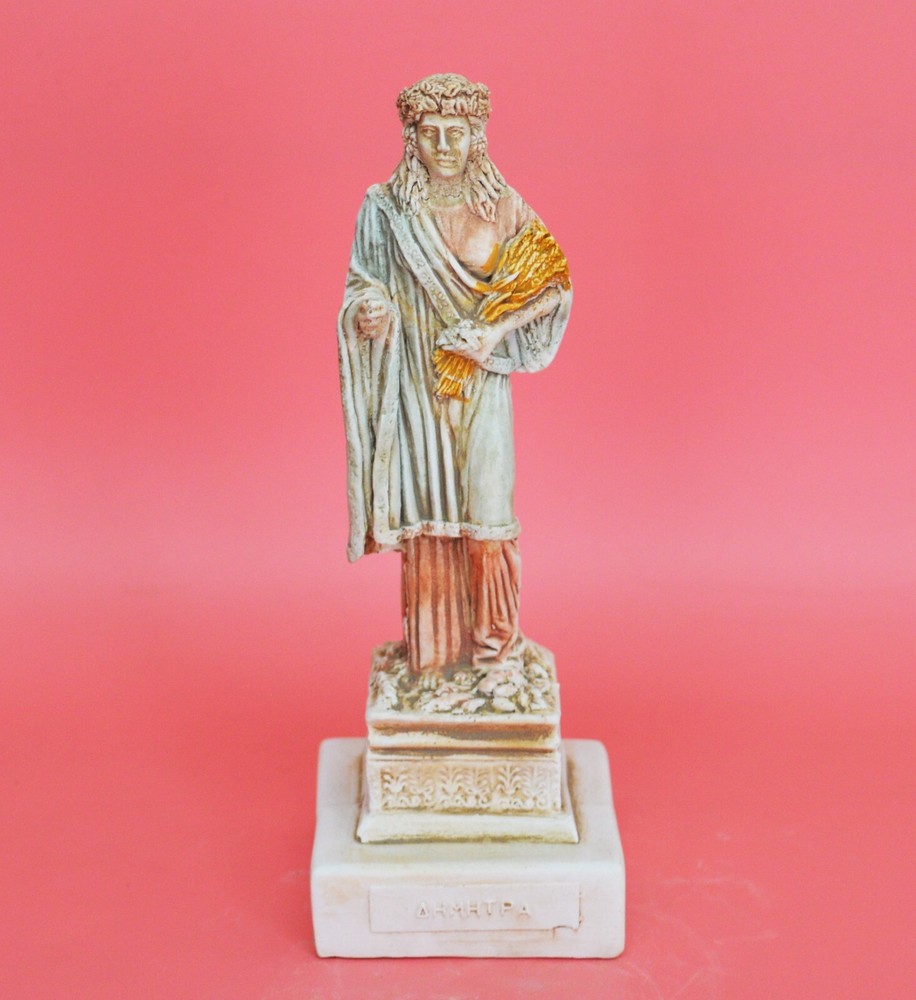 Demeter Greek Goddess of Agriculture small statue figurine