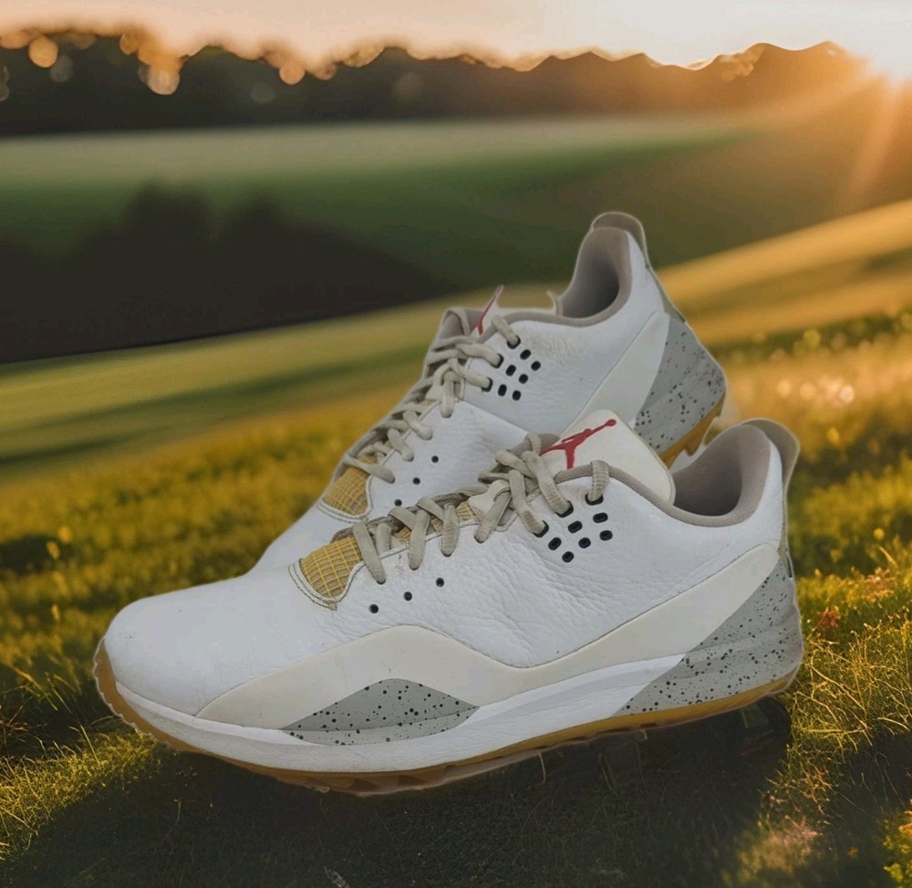 Nike Air Jordan ADG 3 Golf Shoes Mens Size 11.5 White Red Grey Black CW7242-100