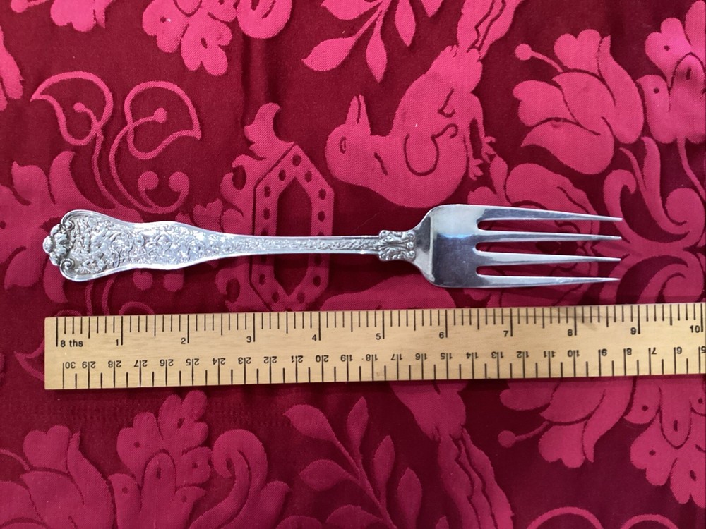 Sterling Tiffany & Co. OLYMPIAN serving fork 8 1/2