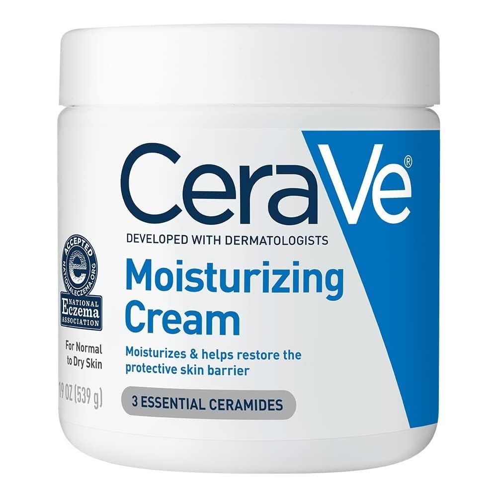 CeraVe Moisturizing Cream with Ceramides & Hyaluronic Acid 19oz for Dry Skin Repair