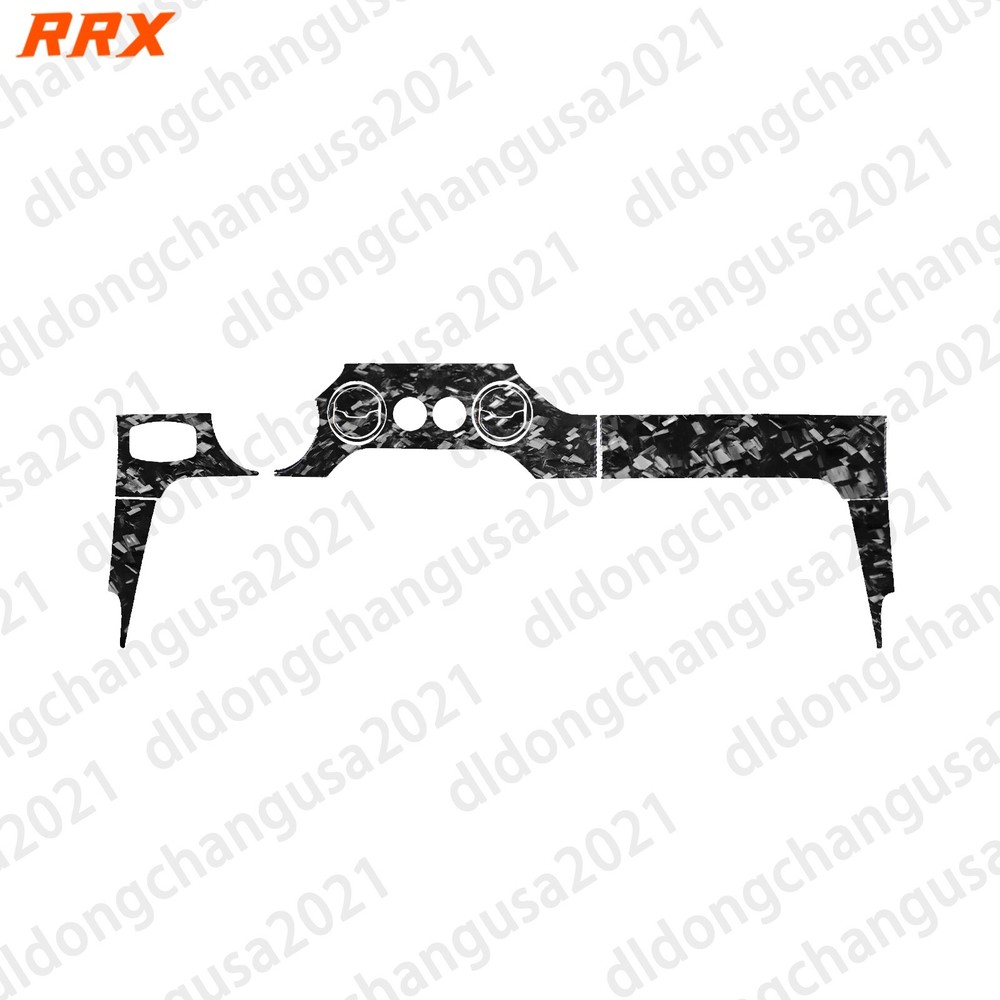 11x Forged Carbon Fiber Center Console Dashboard Cover For Ford Mustang GT 15-22