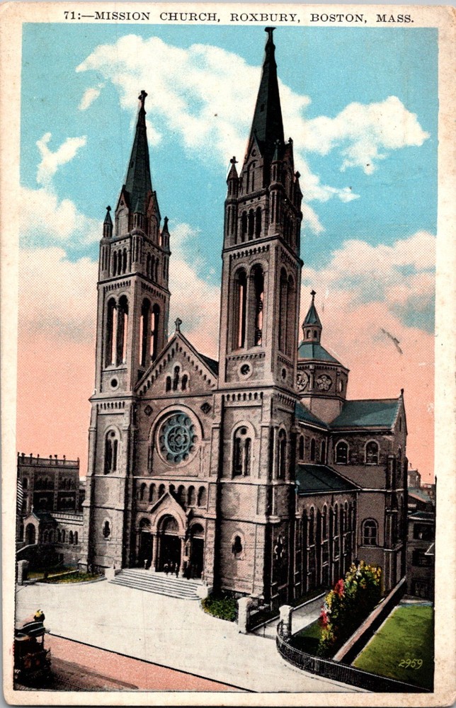 Mission Church Roxbury Boston Massachusetts MA Postcard