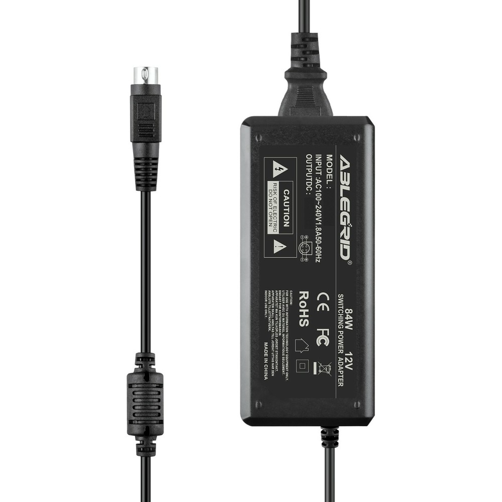 4-Pin 12V 7A AC Power Adapter for EDAC EA11001C-120 EA11003C-120 PSU Cord