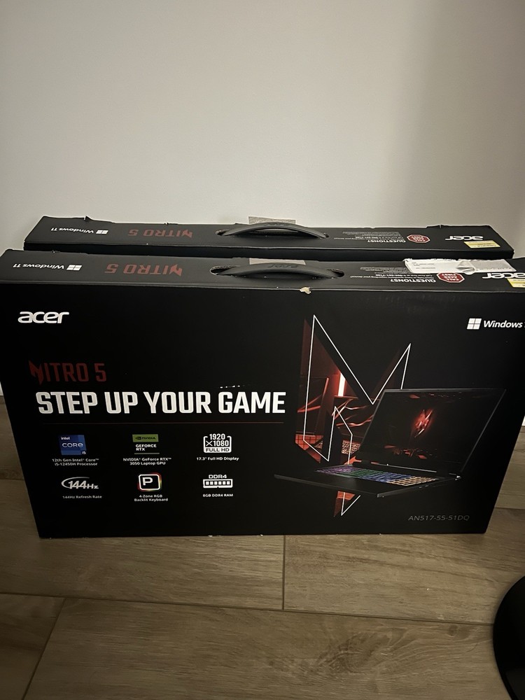 Acer Nitro 5 17.3 FHD Gaming Laptop Intel i5-12 16GB RAM 512GB SSD RTX 4050-image