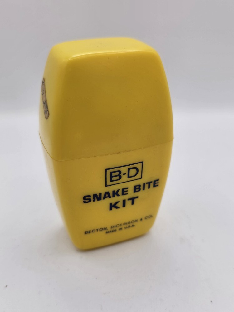 Vintage B-D Snake Bite Kit Pocket Size First Aid Becton Dickinson