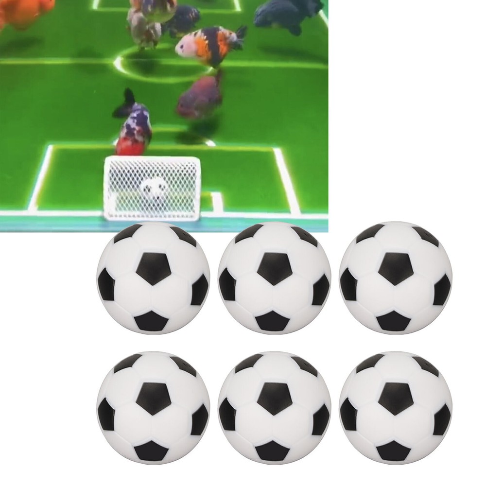 10 piezas Mini Fútbol Acuario Decoración Forma Real Flotante Pecera Fútbol