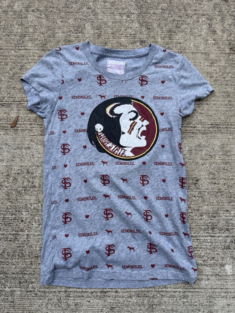 Vintage Pink FSU t Shirt Medium Seminoles