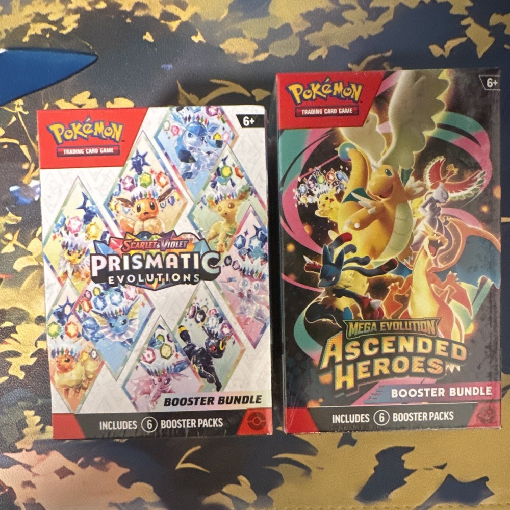 Pokémon TCG Prismatic Evolutions Ascended Heroes Booster Bundle Sealed New