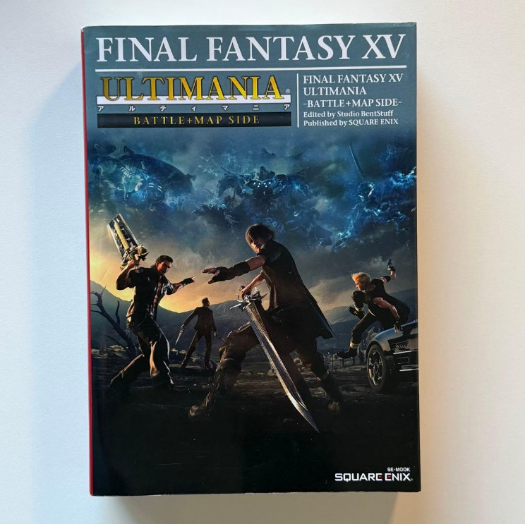 Final Fantasy XV Ultimania Battle Map Side Guide Book Japan F/S PS4 RPG