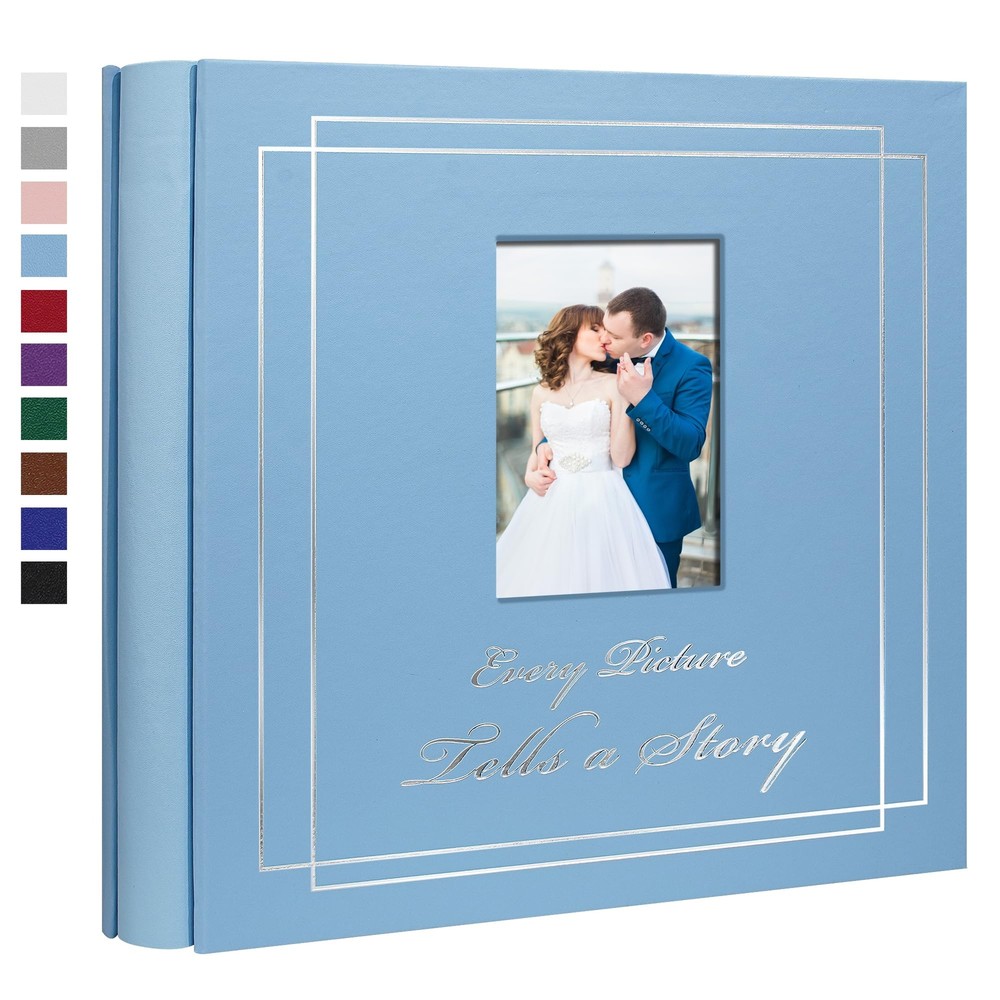 Photo Album 4x6 700 Photos Leather Cover Wedding Photo Albums Extra Large Cap...