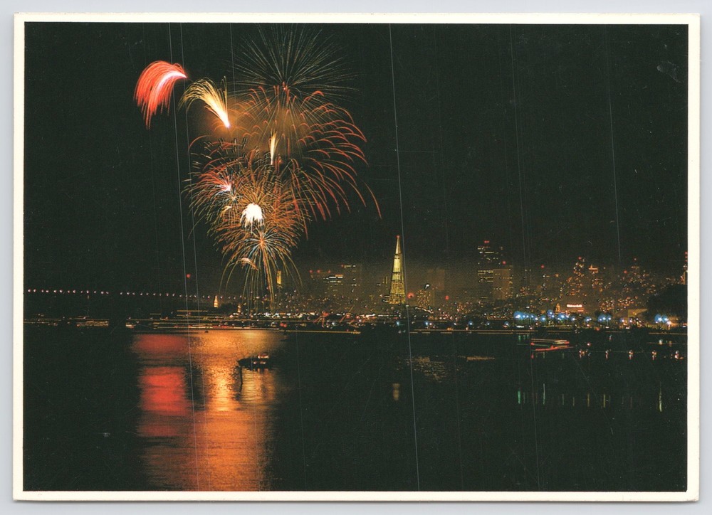 San Francisco Bay Electrified By Fireworks @ Night~Independence Day~Continental