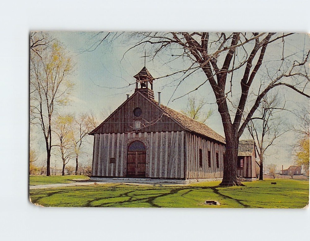 Postcard Church of the Holy Family Cahokia Illinois USA