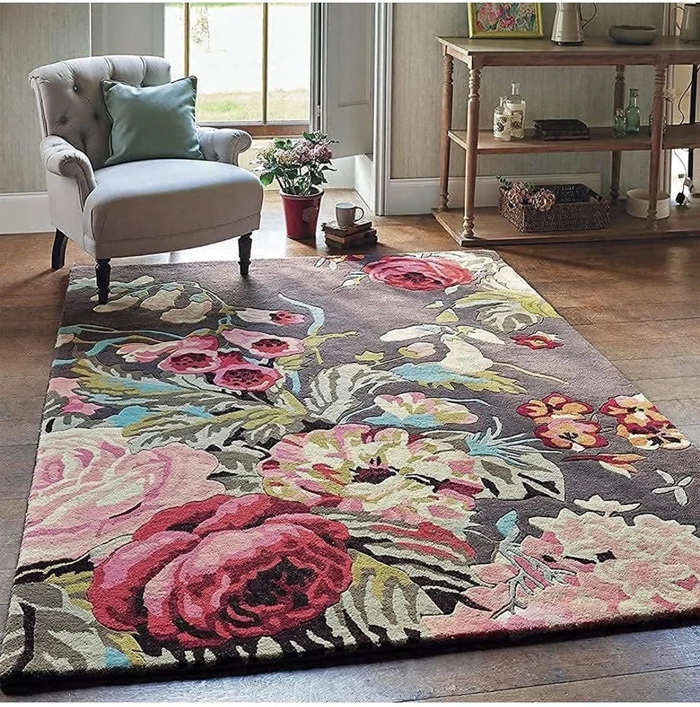 Floral Hand Tufted Carpet & Rug