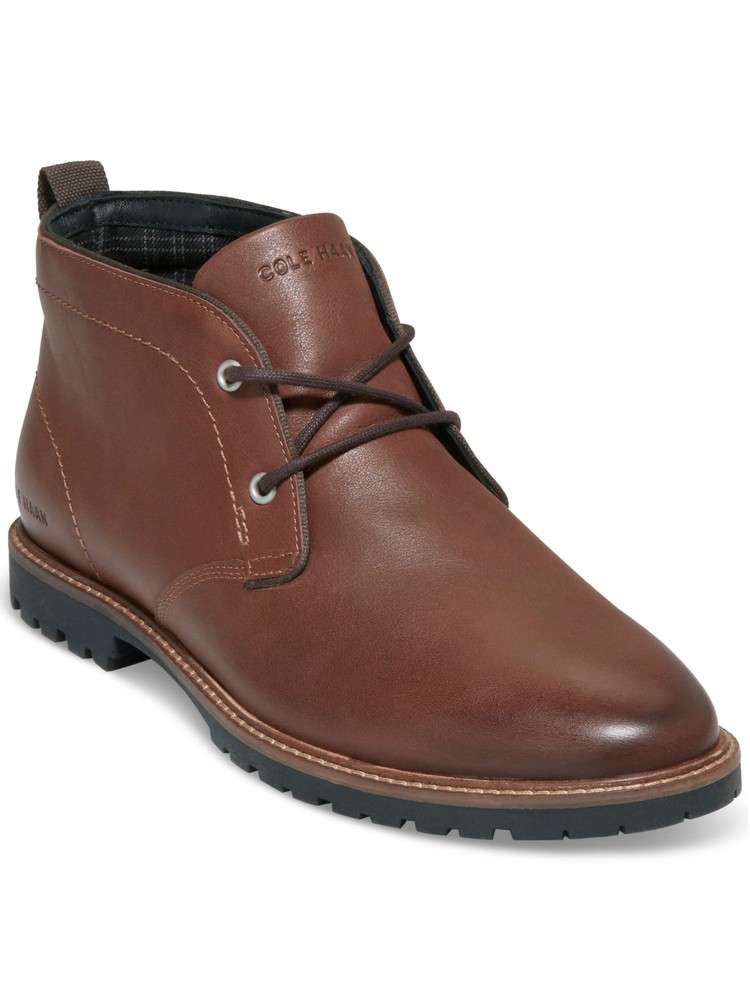 Cole Haan Men's Brown Leather Chelsea Boot with Heel Pull Tab Size 9 M