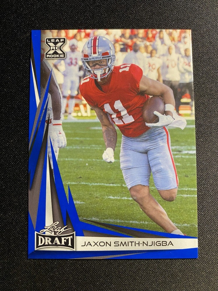 2023 Panini Donruss LEAF DRAFT🔥JAXON SMITH-NJIGBA🔥BLUE PARALLEL RC🔥📈