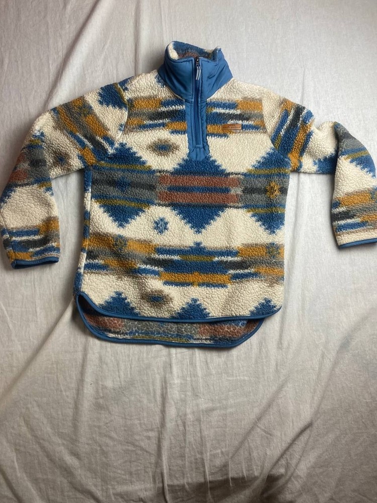 Simply Southern Aztec Southwestern Fleece Sherpa Womens Small 1/4 Zip Western