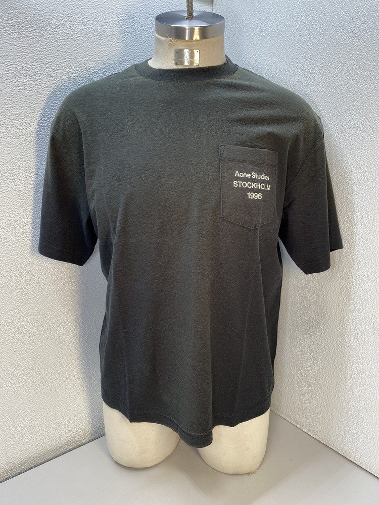 Acne Studios Unisex Faded Black Size L/M Relaxed Fit Distressed Vintage Finish