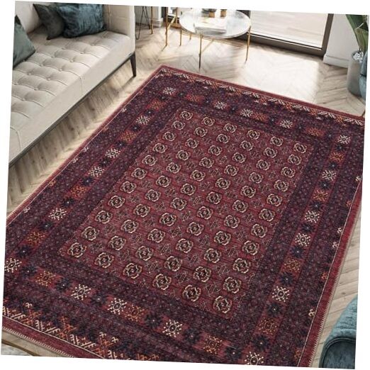 4x6 Washable Non-Slip Area Rug Perfect for Living Room