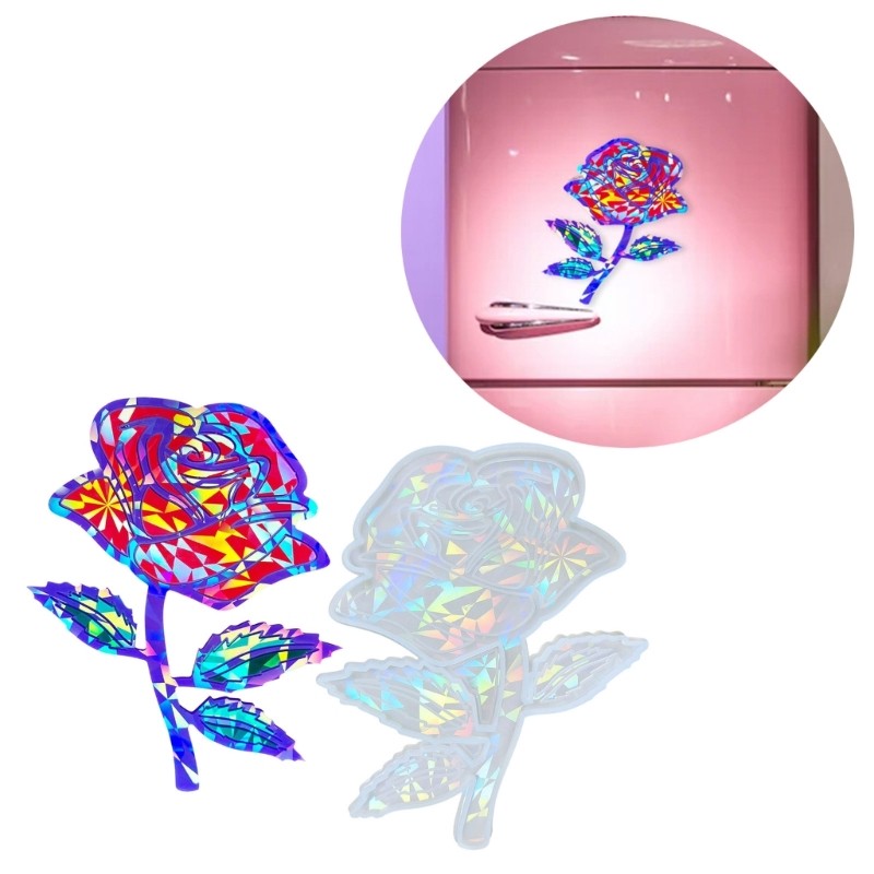 Rose-Shaped Epoxy Resin Silicone Molds for DIY Crafting