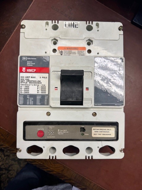 CUTLER HAMMER Circuit Breaker, 600Amp 6633C83G06