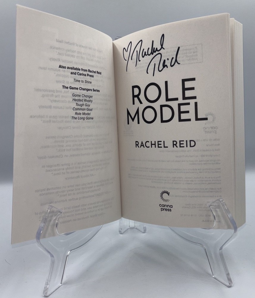Rachel Reid Role Model Signed Autographed Paperback Book Heated Rivalry Hbo #1