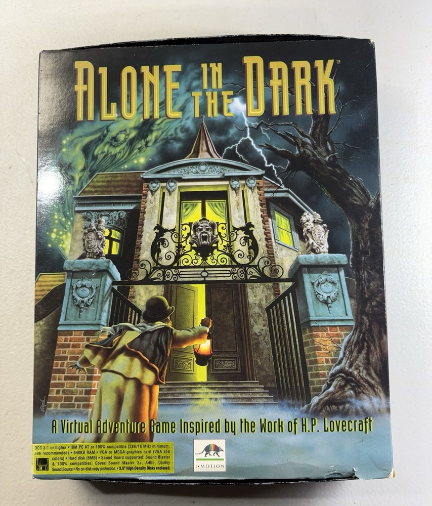 Alone In The Dark PC Big Box IBM Vintage Game