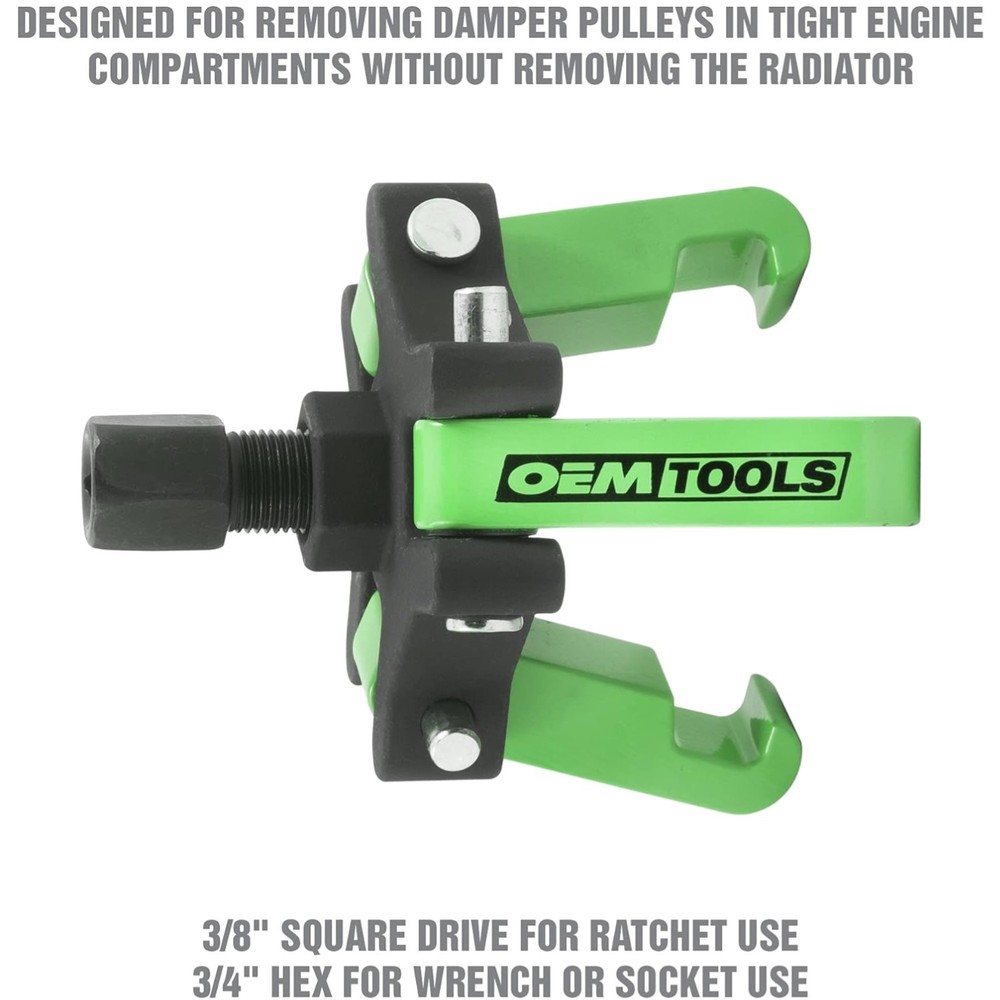 Adjustable Harmonic Balancer Puller Kit - Fits Most Vehicles