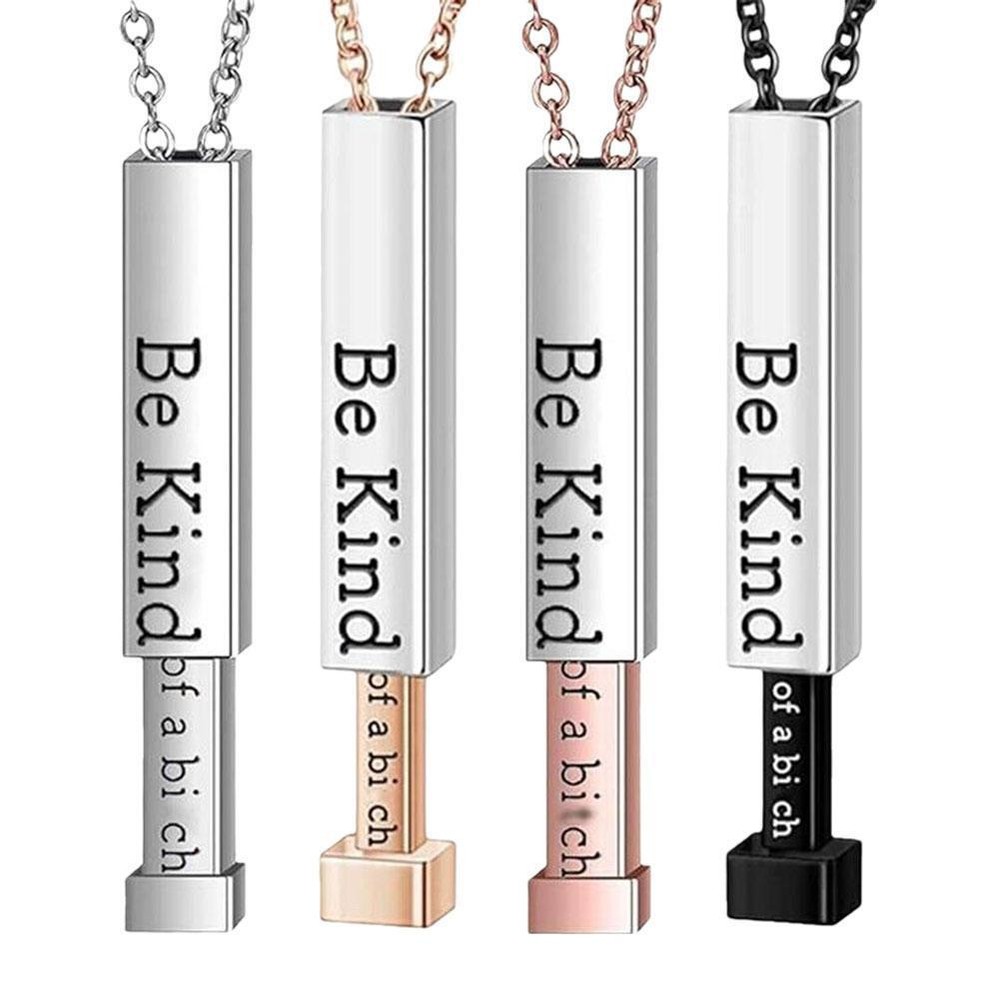 Be Kind of a Bitch Necklace – Stainless Steel Hidden Message Jewelry