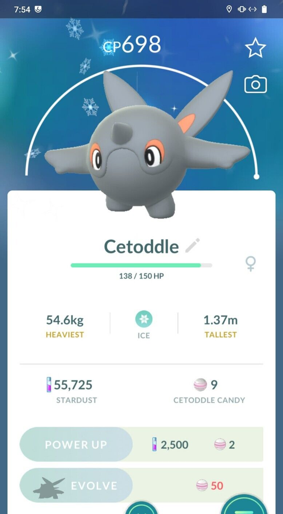 Shiny Cetoddle PTGC Check description for details