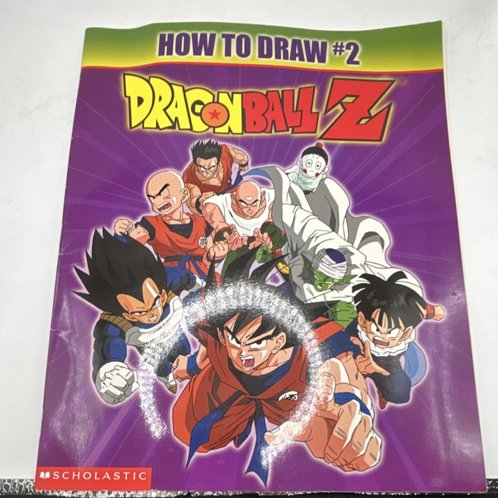 Vintage Scholastic How to Draw Dragon Ball Z Cartooning Manga Art Book