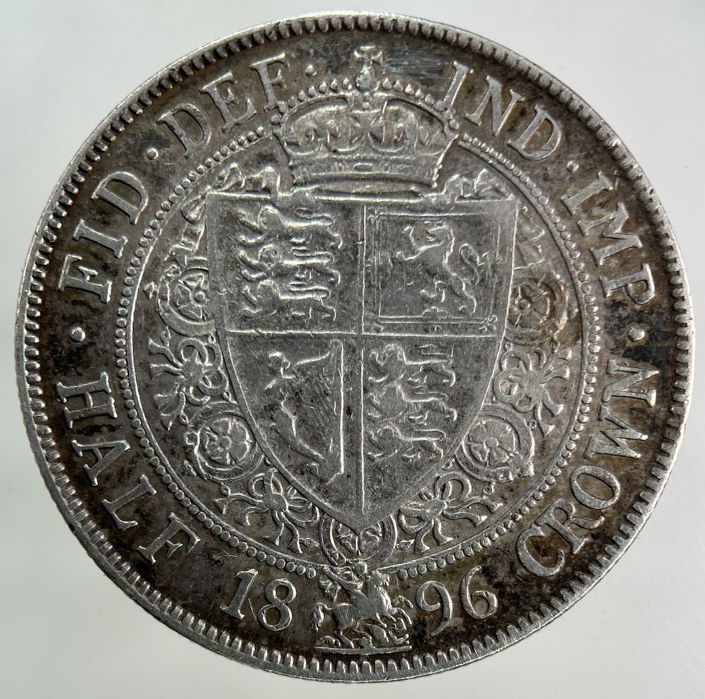 1896 Victoria Half-Crown Silver Coin | Very High Grade