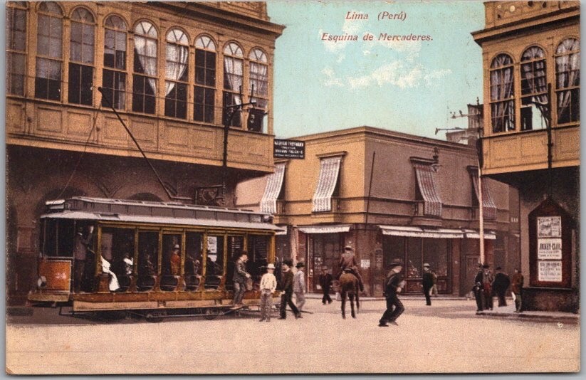 Vintage 1910s LIMA, PERU Postcard 