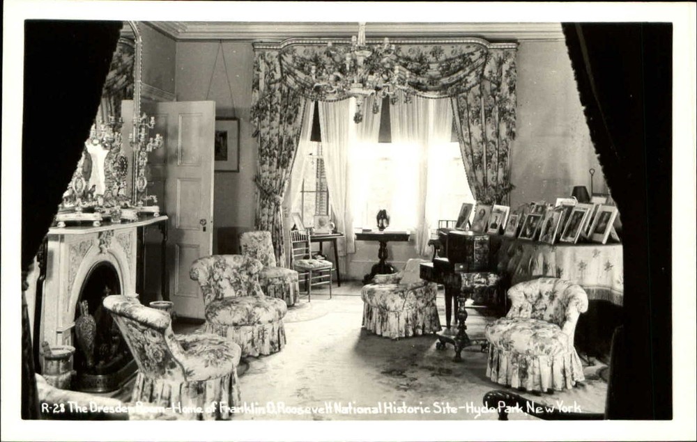 Dresden Room FDR Roosevelt Natl Historic Site Hyde Park New York NY RPPC