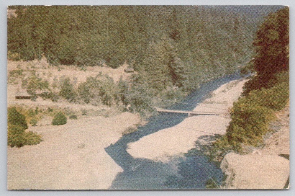 Redwood Highway Eel River California Vintage Postcard Frye & Smith Scenic