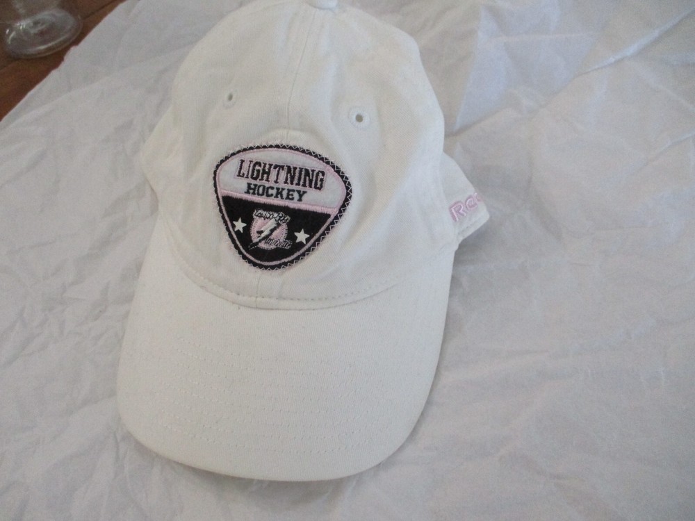 Tampa Bay Lightning Adjustable Hockey Advertising Cap in Pink, White, Black