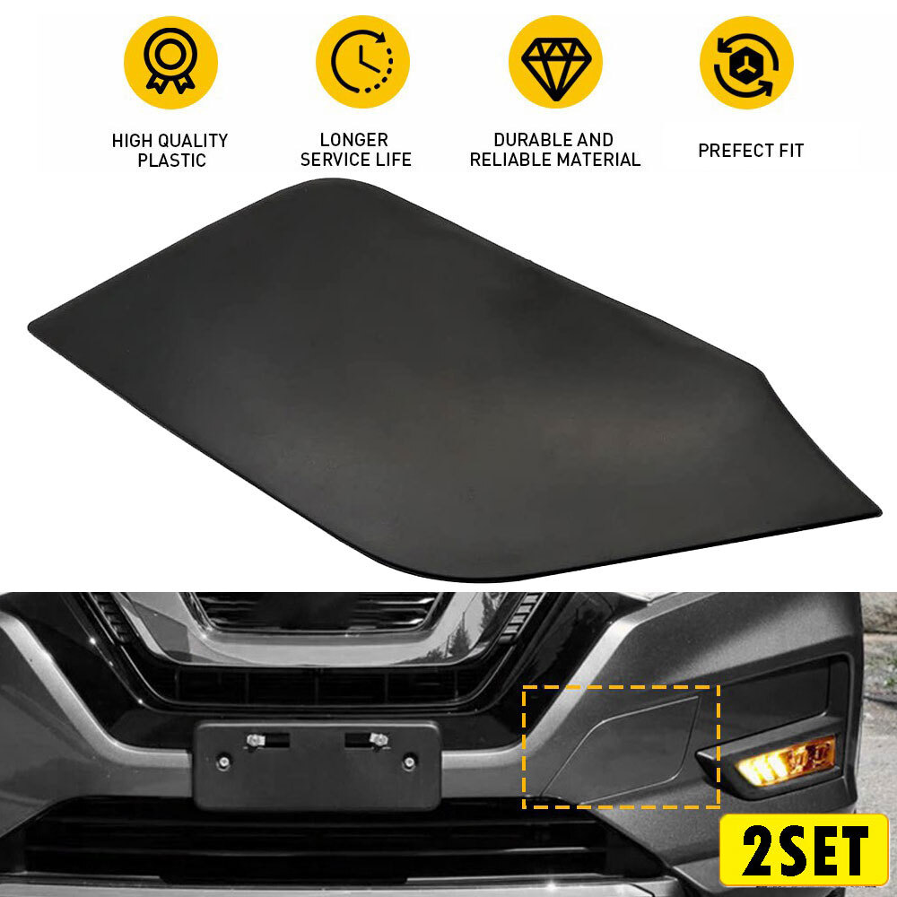 2017-2020 Nissan Rogue Front Bumper Tow Hook Cover Cap 2X 622A0-6FL0H