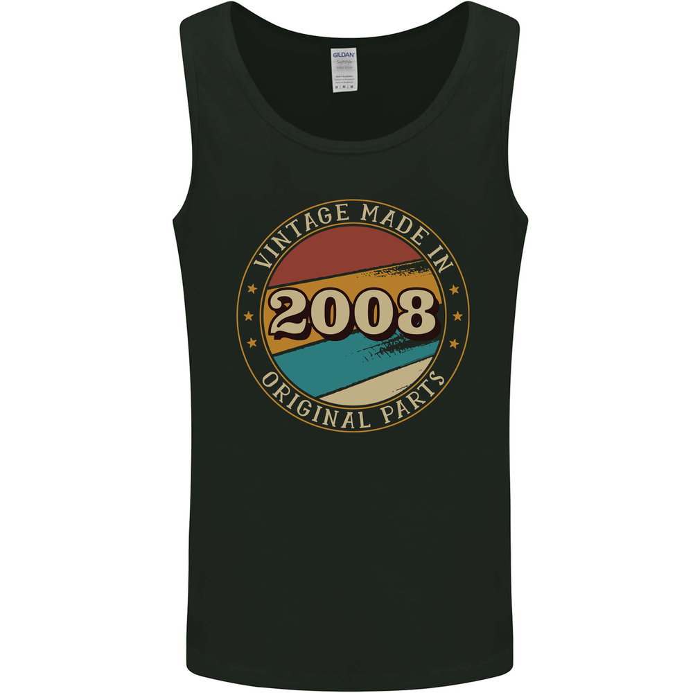 17th Birthday Vintage Made In 2008 Mens Vest Tank Top