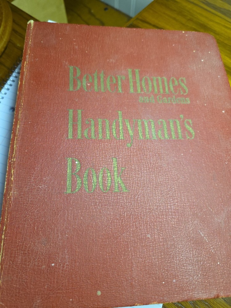 Vintage Better Homes And Gardens Handyman's Book 1951 First Edition Binder