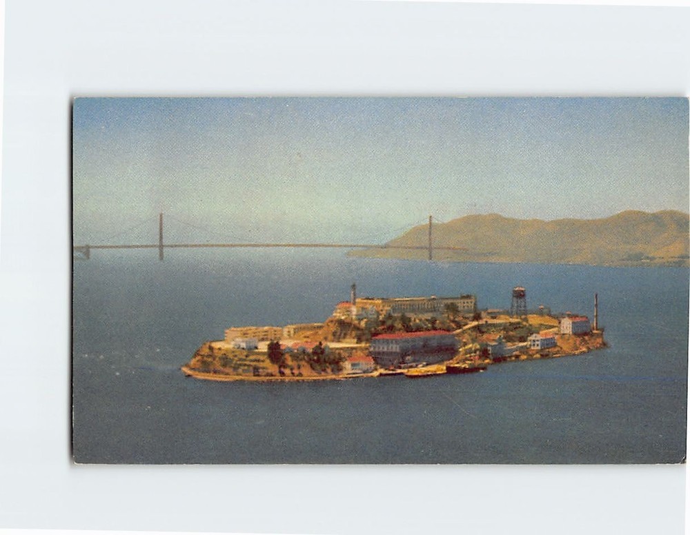 Postcard The Rock Alcatraz San Francisco California USA