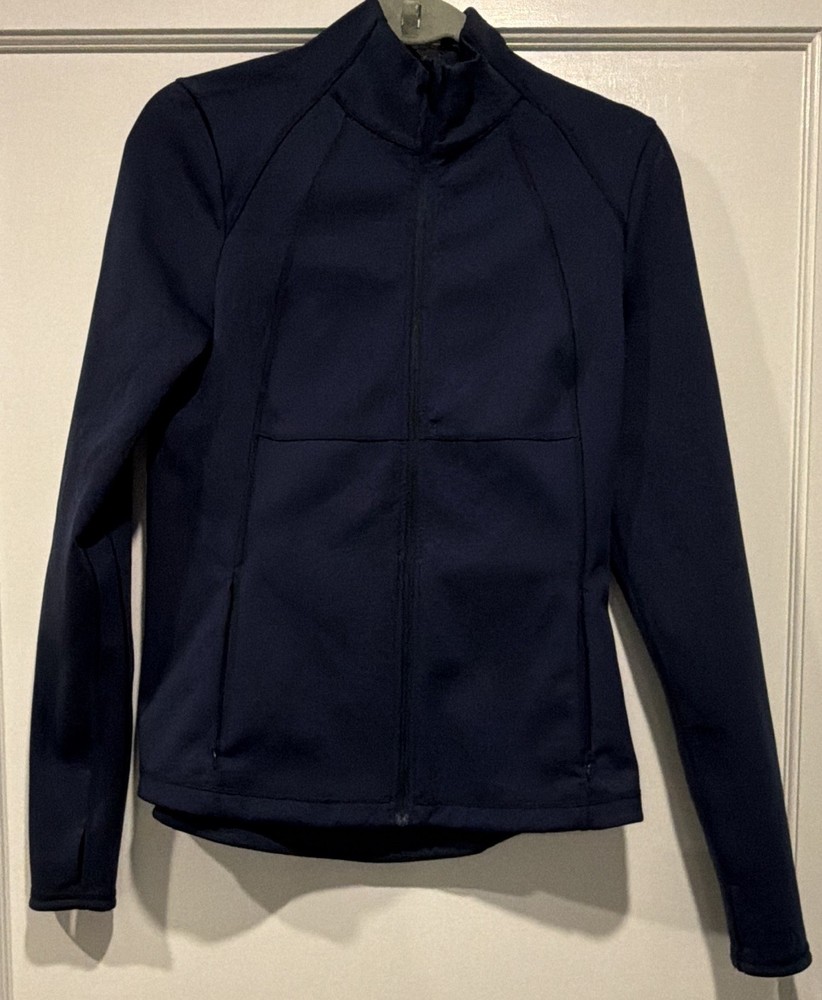 Sweaty Betty Power Full Zip Track Jacket Navy Women’s M Gym Training