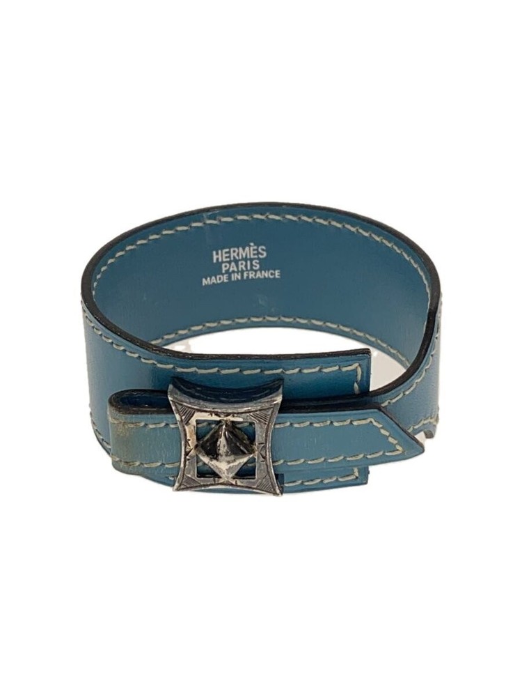 Hermes Leather Bangle in Blue for Men Model 2721