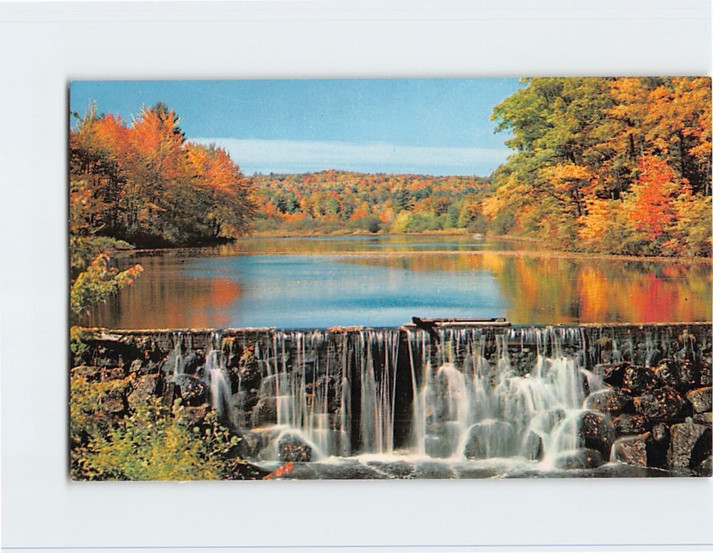 Postcard Fall Nature Scene Monadnock Region of New Hampshire USA