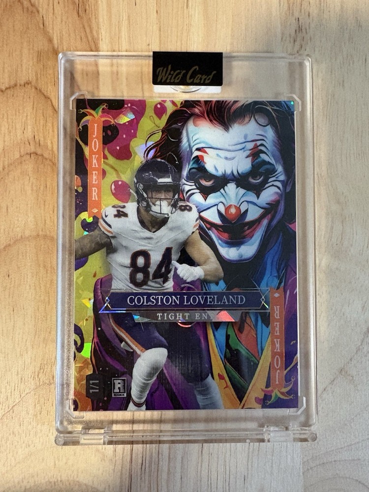 Colston Loveland 1/1 Yellow Joker RC 2025 Wild Card Jokers Wild