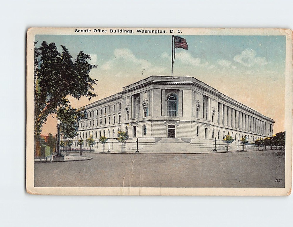 Postcard Senate Office Buildings Washington DC USA