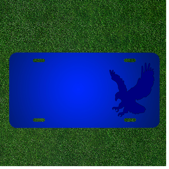 Create a Custom Personalized Eagle Blue America License Plate with Names for a Unique Touch