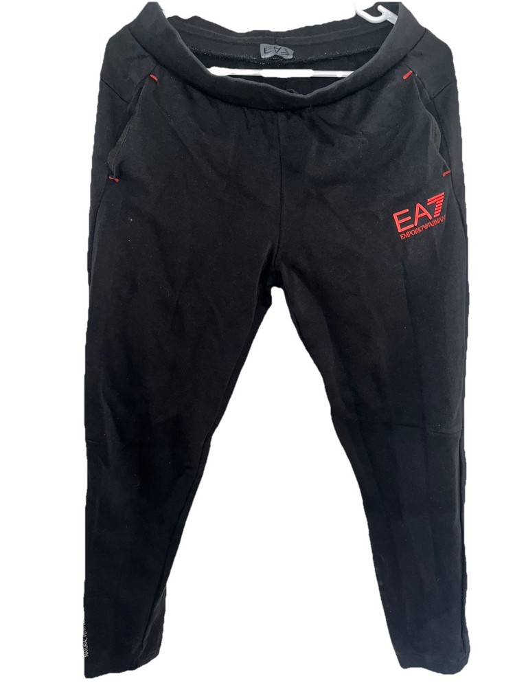 Emporio Armani EA7 Black Sweatpants Joggers Men S