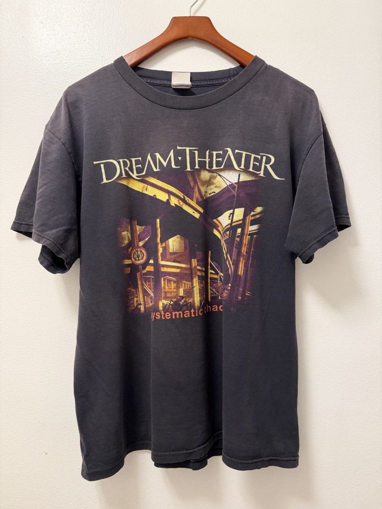 Dream Theater Chaos In America World Tour 2007/2008 Black T Shirt Men’s L Faded