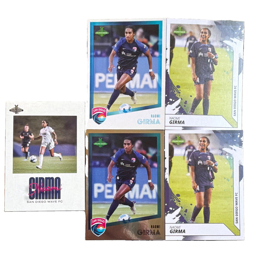 Parkside Naomi Girma San Diego Wave FC 4-Card Lot 2023 NWSL #32 #145