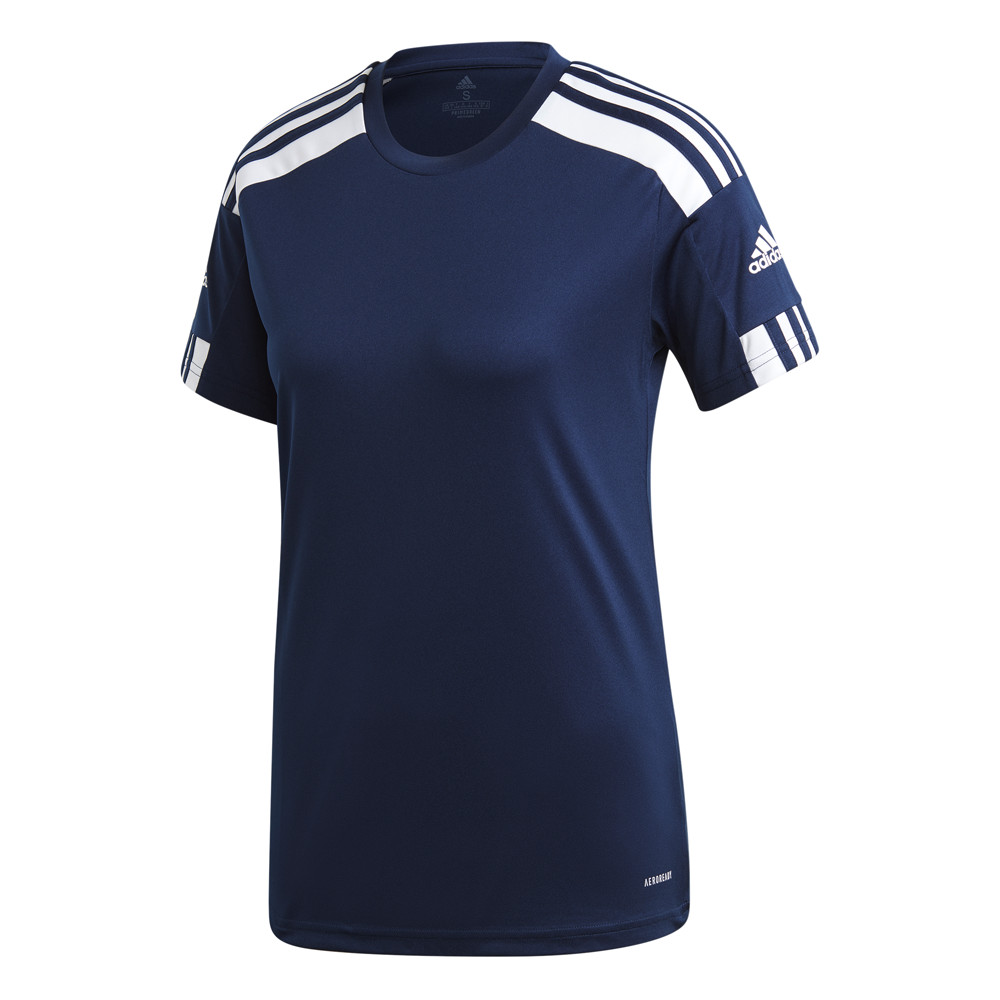 adidas Squadra 21 Crew Neck Short Sleeve Soccer Jersey Womens Blue  GN5754-A