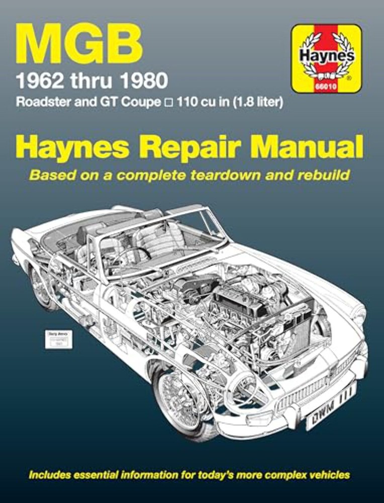 MGB Roadster & GT Coupe 1962-80 - Paperback – Haynes Manuals Diecast Model